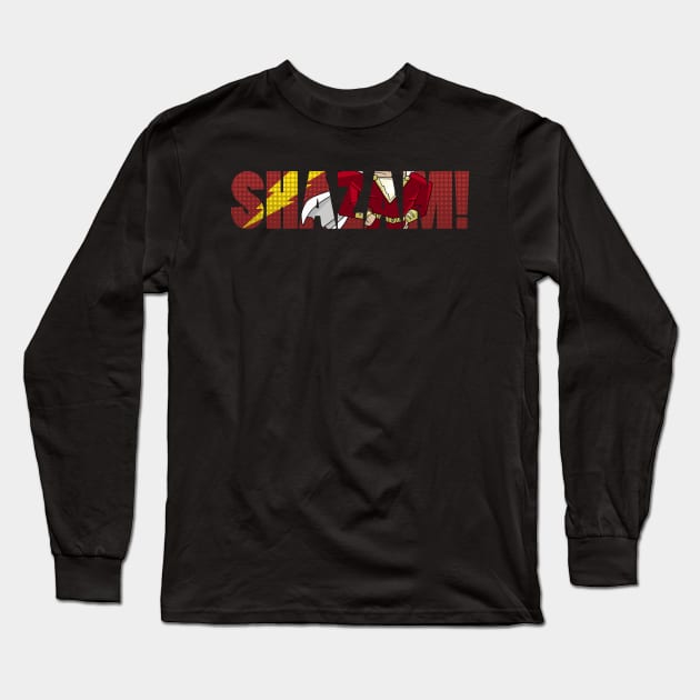 Shazam! Long Sleeve T-Shirt by Tuckerjoneson13